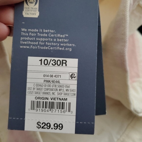 Universal Thread High Rise Vintage Straight Crop Tie Dye Jean - Picture 9 of 10